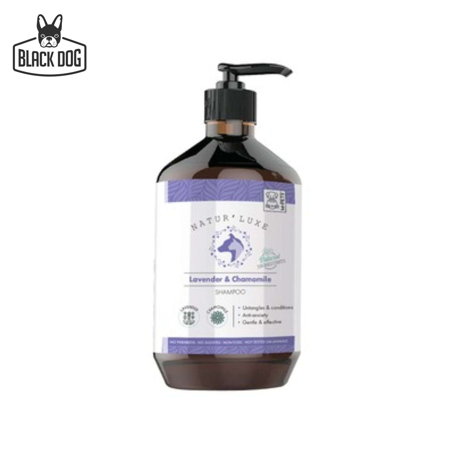 NATUR'LUXE Lavender & Chamomile Shampoo - 500 ml - Black Dog Panamá