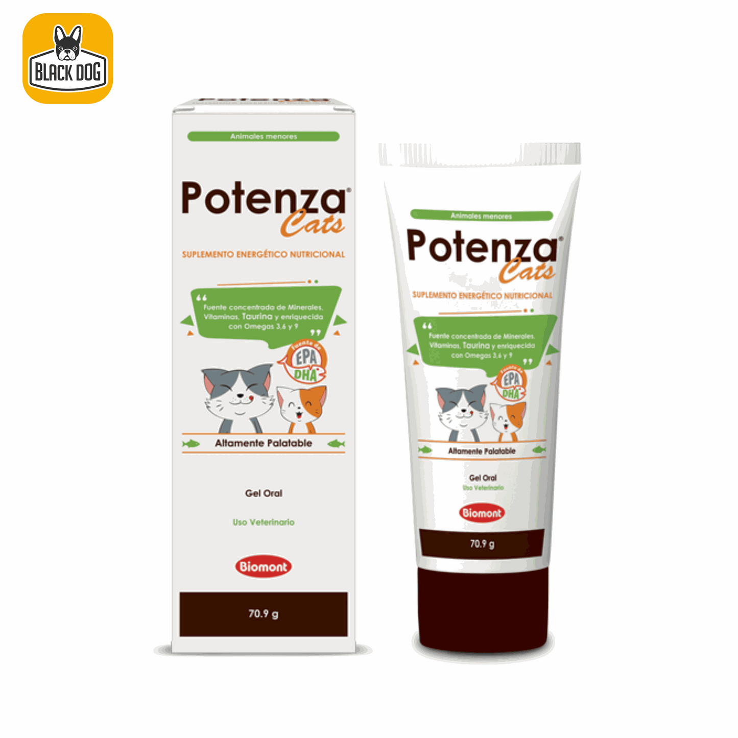 POTENZA CATS GEL ORAL 70.9GR - Black Dog Panamá