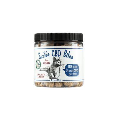 Suzie's Premios CBD Pollo y Atún – 2.5 oz Black Dog Panamá