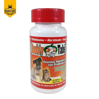 BUDDY TABS ENZIMAS DIGEST ROJO 60 TAB INSUVET