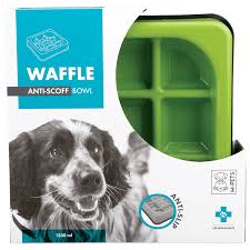 WAFFLE - Slow feed bowl,chekered - Black Dog Panamá