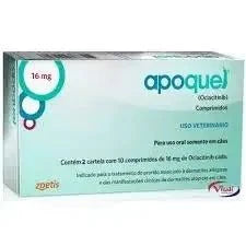 Caja de Apoquel 16mg para perros de PET WORLD SA comprimidos veterinarios para aliviar picor y alergias en canes