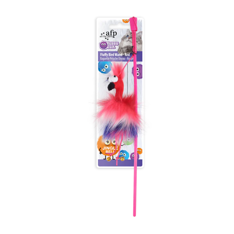 Varita con Pájaro Esponjoso y Bola Peluda – Rosa - Black Dog Panamá