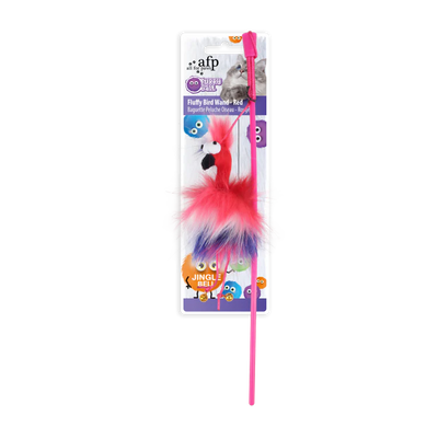 Varita con Pájaro Esponjoso y Bola Peluda – Rosa - Black Dog Panamá