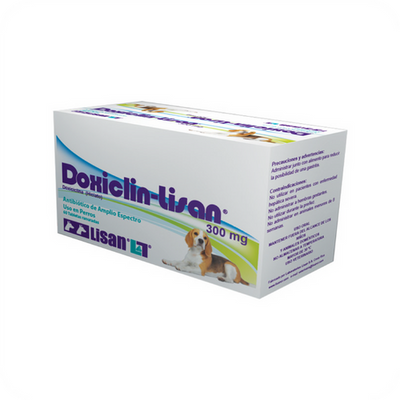 DOXICLIN 300MG (DOXICICLINA)/ LISAN - Black Dog Panamá