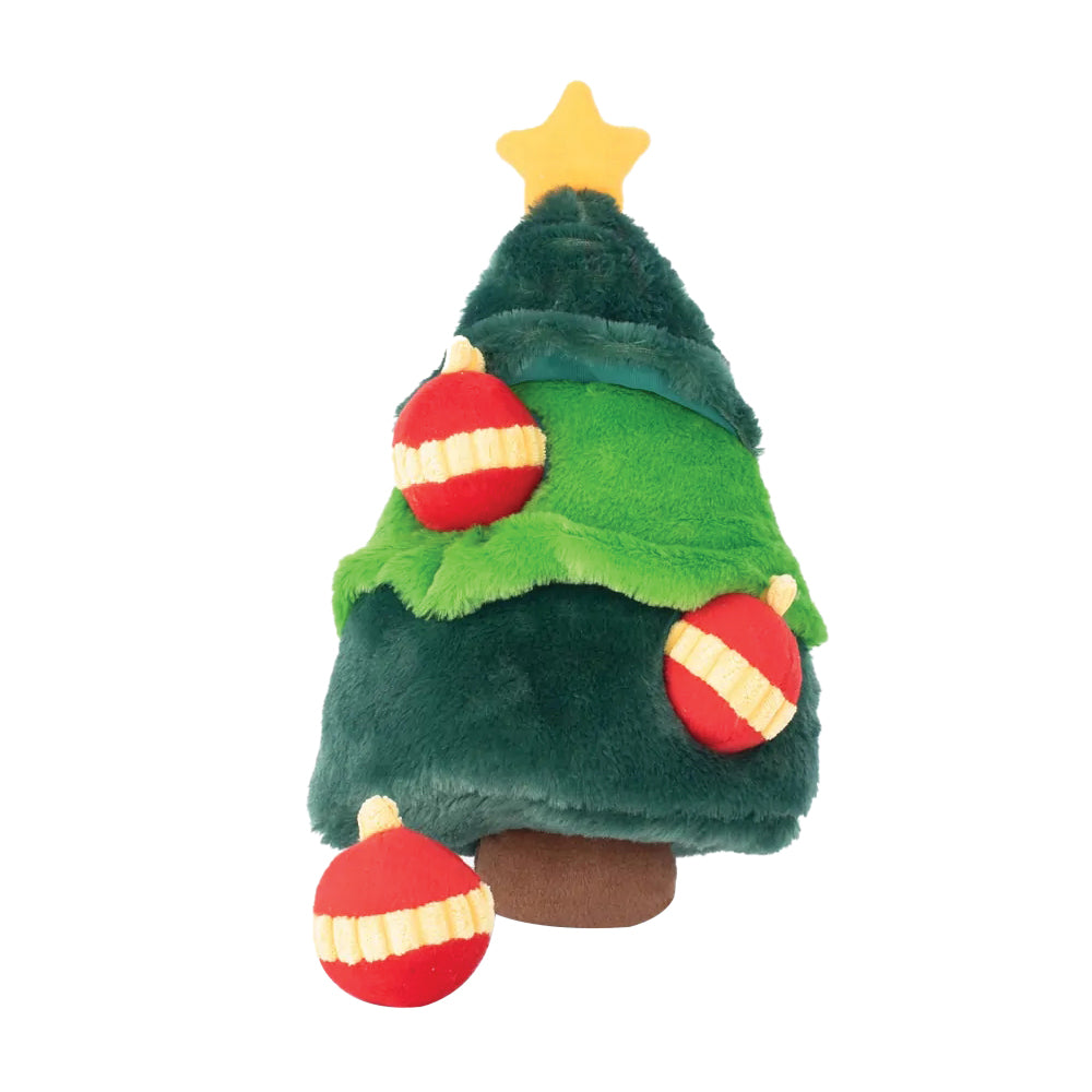 ZippyPaws Holiday Burrow - Juguete Interactivo Con Chillido Para Perro
