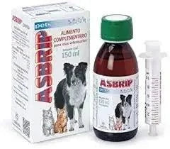 ASBRIP PETS ORAL SOLUTION 150ML bottle and box for pet respiratory relief