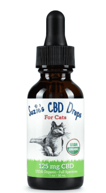 SUZIE'S CBD DROPS FOR CATS 125MG 1OZ - Black Dog Panamá