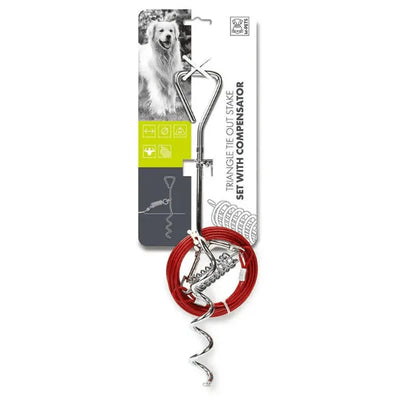 Triangle tie out stake SET with Compensator - Black Dog Panamá