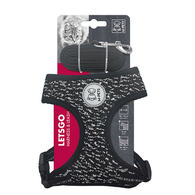 LETSGO Cat Harness & Leash Set - Black - Black Dog Panamá