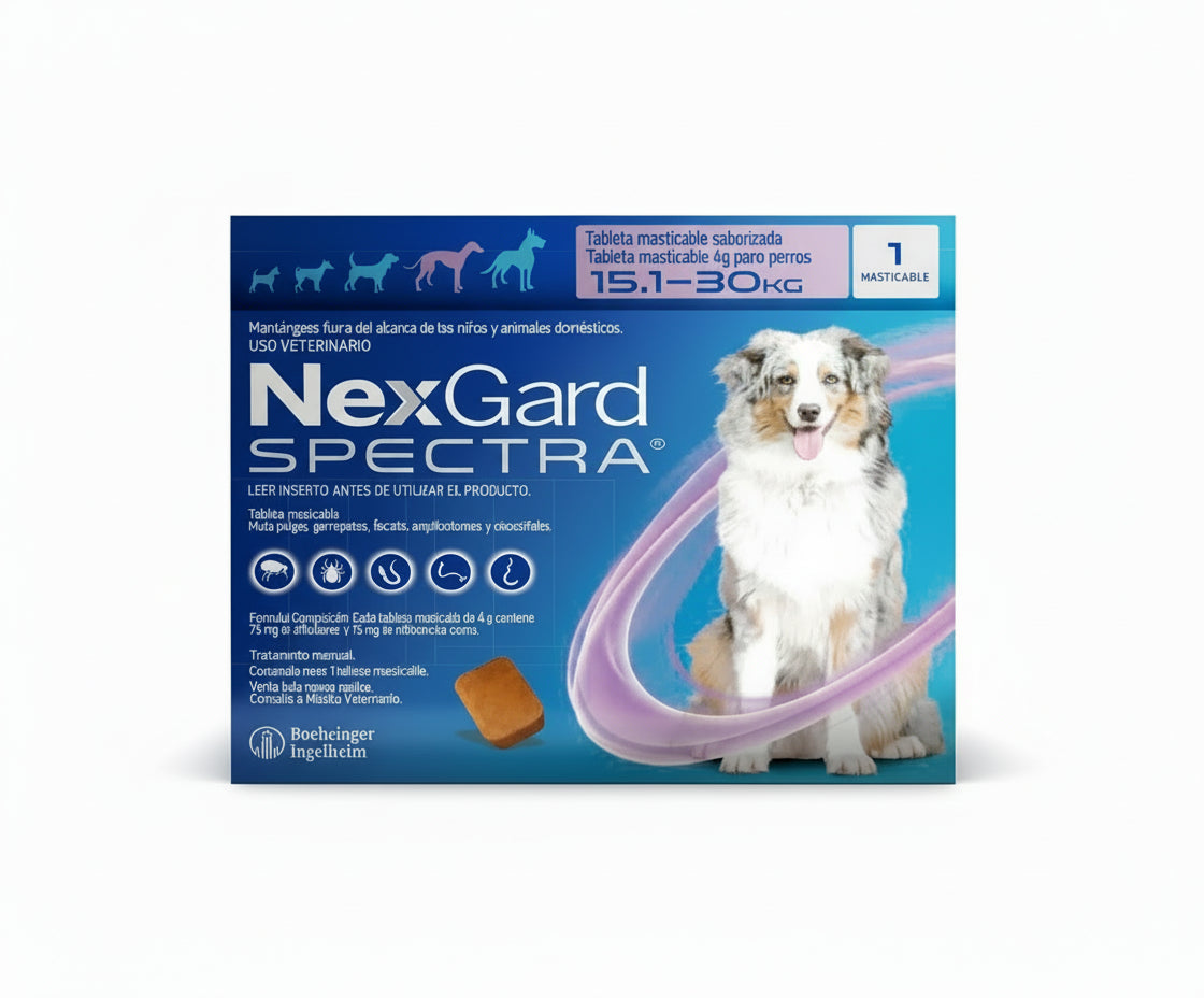 NexGard Spectra L Tableta Antiparasitaria – 15.1-30 kg