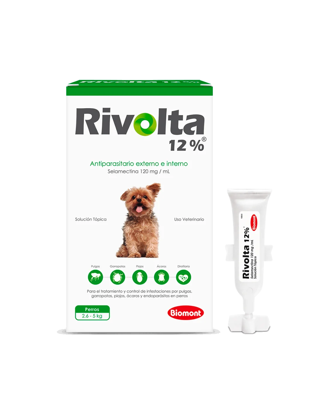 Rivolta Antiparasitario Selamectina 120mg – 2.6-5 kg