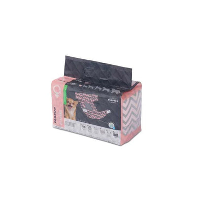 MPets Carbon Diapers Pañales Perro Hembra – XS / 15 pcs Black Dog Panamá