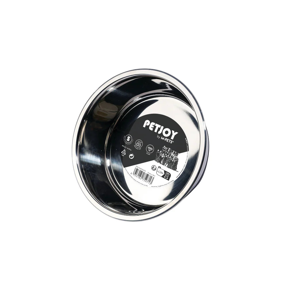 PETJOY CatFamily Stainless Bowl S - Black & White 490 ml - Black Dog Panamá