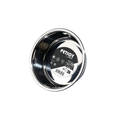 PETJOY DogFamily Stainless Bowl S - Black & White 490 ml - Black Dog Panamá