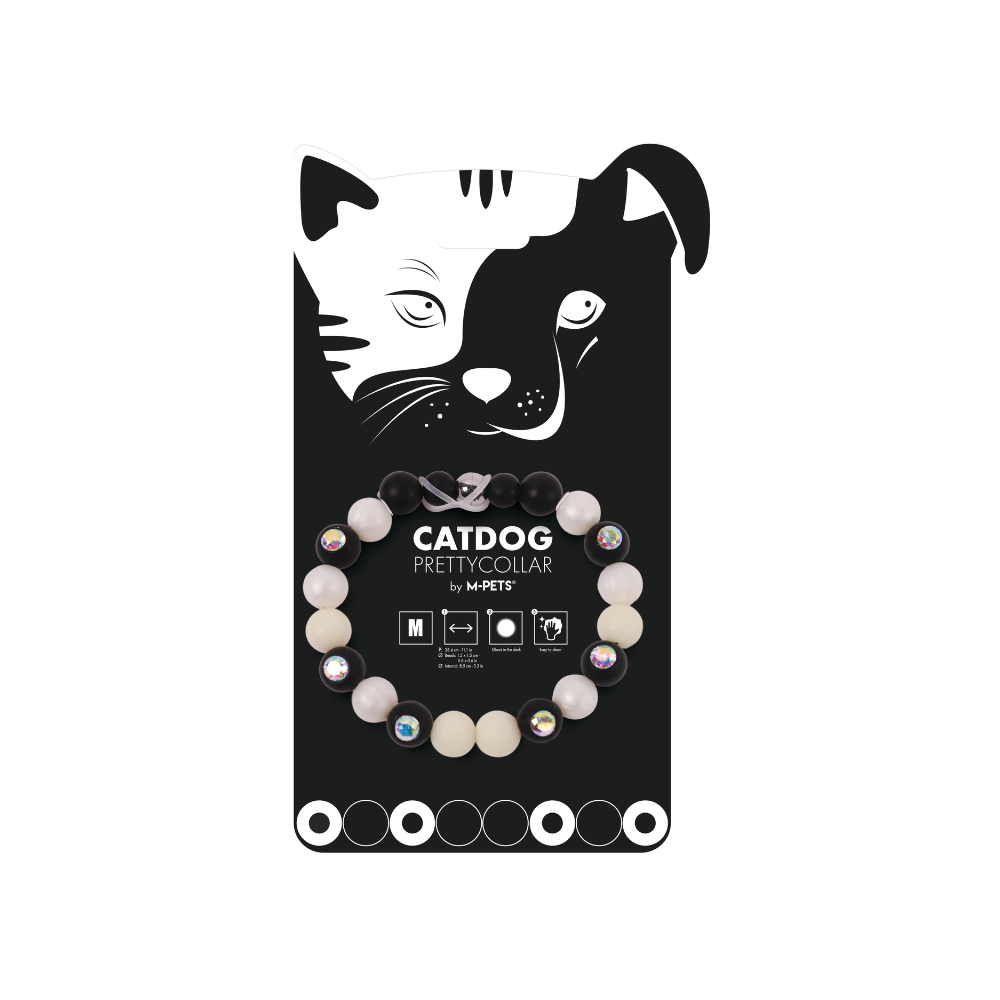 MPets CATDOG Collar Luminoso Negro – M