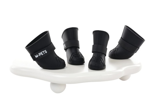 M-pets Rainy Day Dog Shoes Xl Black