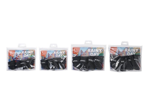 M-pets Rainy Day Dog Shoes Xl Black