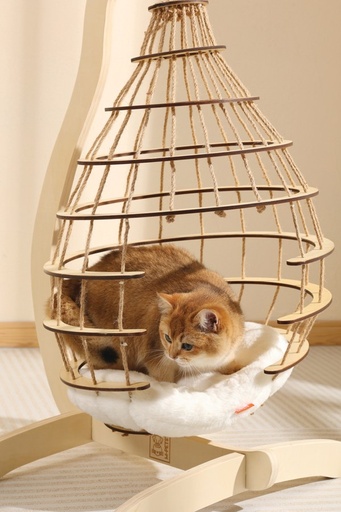 M-pets Cloud Hanging Cat Bed With Cushion