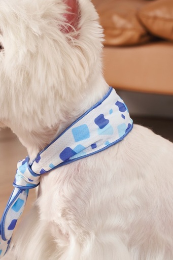 M-pets Cooling Collar Scarf S White
