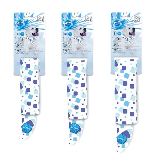 M-pets Cooling Collar Scarf S White