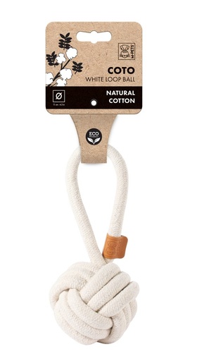 M-pets Coto White Loop Ball 11cm