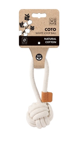 M-pets Coto White Loop Ball 6.5cm