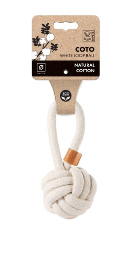 M-pets Coto White Loop Ball 8cm