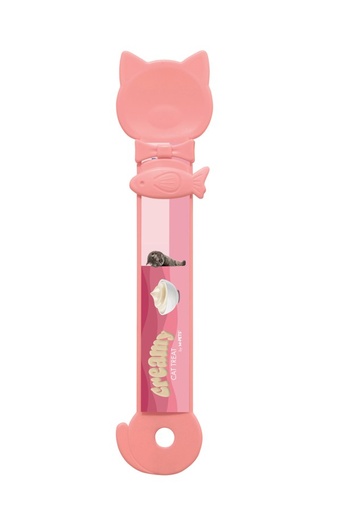 M-pets Creamy Cat Spoon Strawberry Red