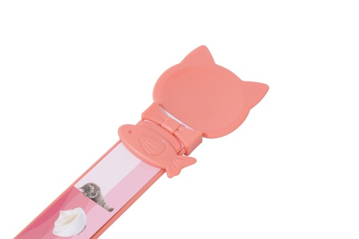 M-pets Creamy Cat Spoon Strawberry Red