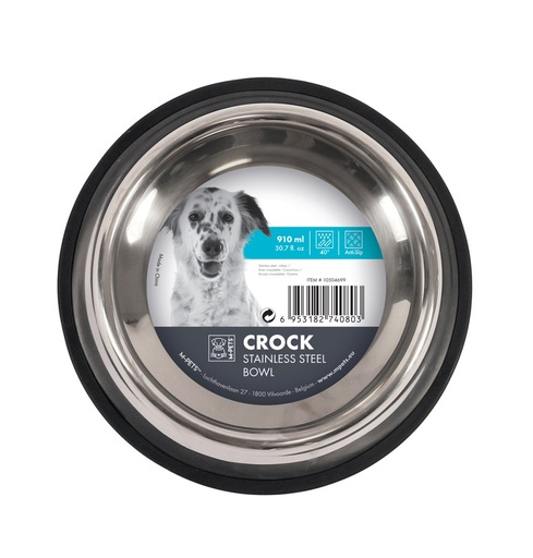 M-pets Crock Stainless Steel Bowl - L