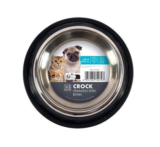 M-pets Crock Stainless Steel Bowl - M