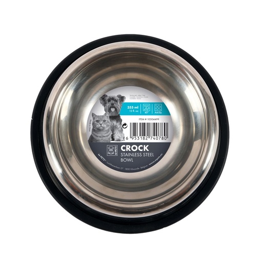 M-pets Crock Stainless Steel Bowl - S