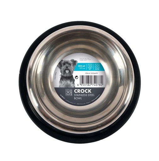 M-pets Crock Stainless Steel Bowl - S