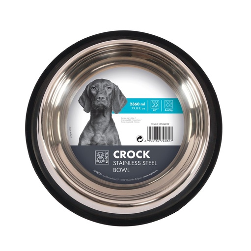 M-pets Crock Stainless Steel Bowl - Xxl