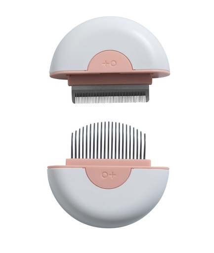 M-pets 2 In 1 Mini Pet Comb For Long Hair - Pink