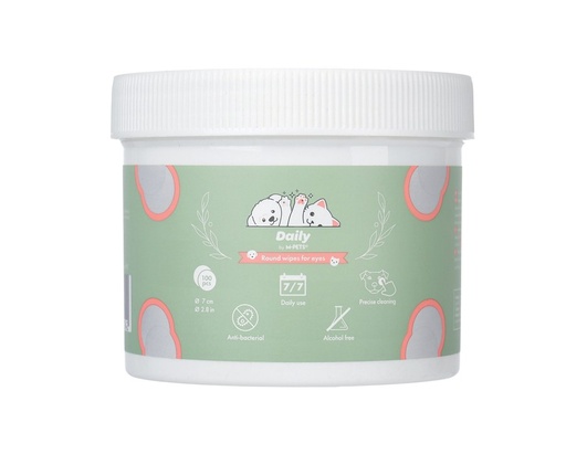 M-pets Daily Round Wipes For Eyes 100 Pcs