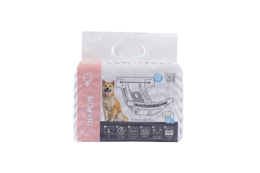M-pets Diapers - Female Dog - L