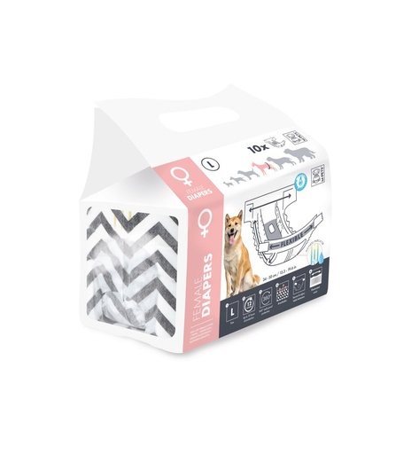 M-pets Diapers - Female Dog - L