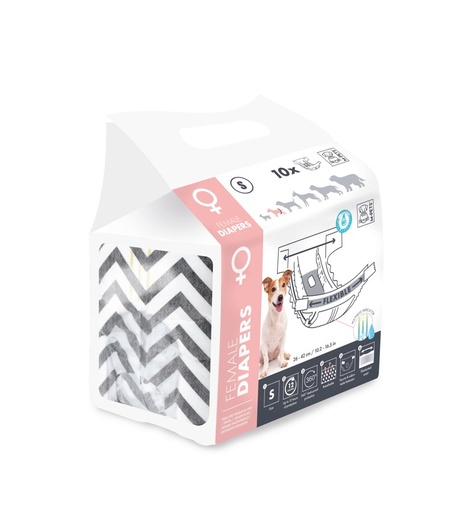 M-pets Diapers - Female Dog - S