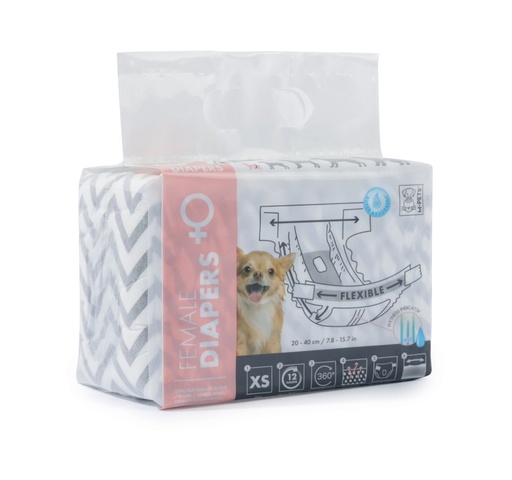 M-pets Diapers - Female Dog - Xs