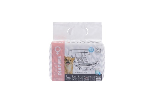M-pets Diapers - Female Dog - Xs