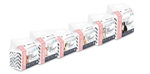 M-pets Diapers - Female Dog - Xs