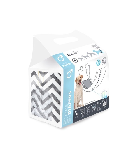 M-pets Diapers - Male Dog - Xl