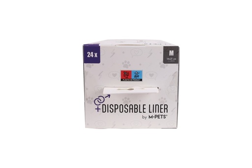 M-pets Disposable Liner M - 24 Pcs