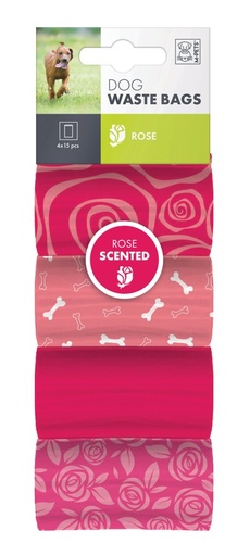 M-pets Dog Waste Bags Rose