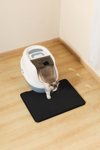 M-pets Duplex Cat Litter Mat - Horizontal Black