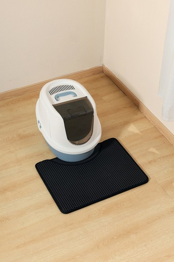 M-pets Duplex Cat Litter Mat - Horizontal Black