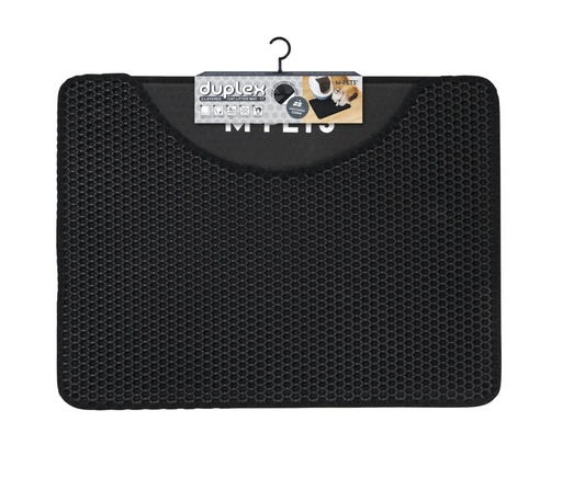 M-pets Duplex Cat Litter Mat - Horizontal Black
