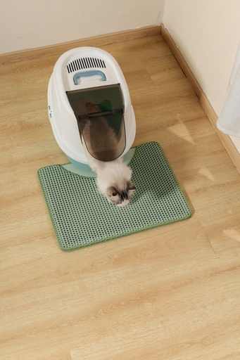 M-pets Duplex Cat Litter Mat - Horizontal Green
